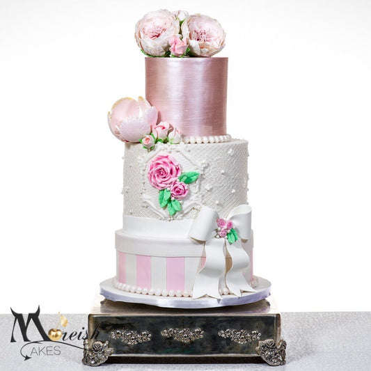 MAFS 2019 Eliza - English Rose Wedding Cake of Ines and Bronson