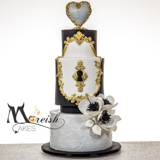 Married At First Sight - Season 5 - 2018 - Black, White And Gold Cake