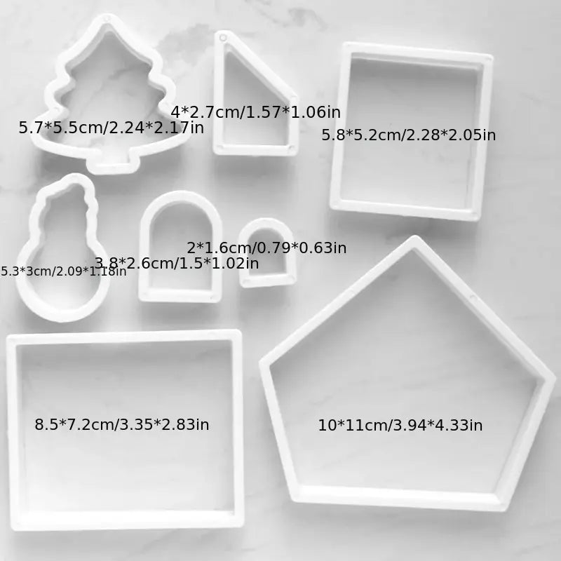 Gingerbread House Cutters - Set of 8