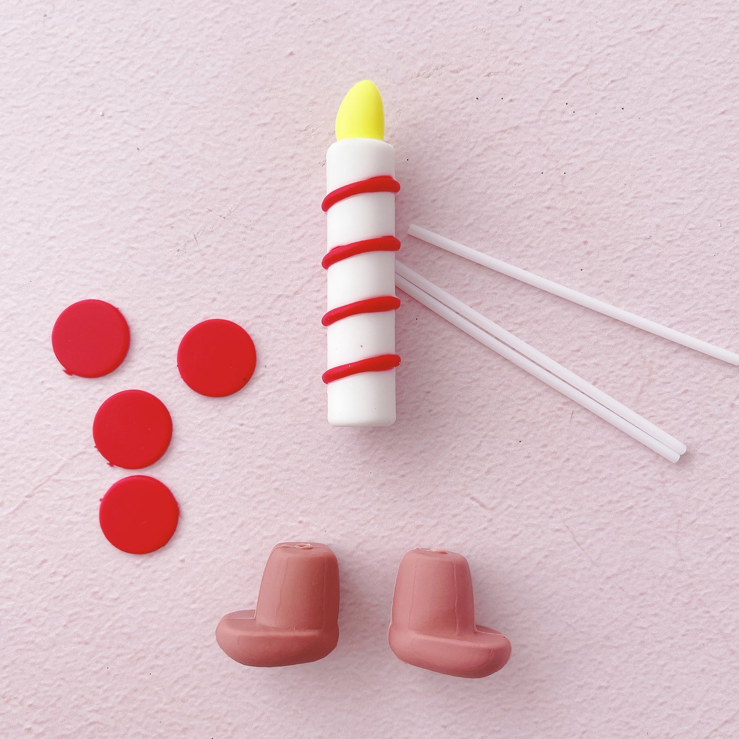 Cute Cake Candle Kit Cake Topper Set  of 8 Pieces