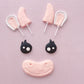 Cute Cow Kit Cake Topper Set  of 8 Pieces