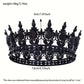 Black Diamante Crown Tiara Cake Topper - Drama to the max!
