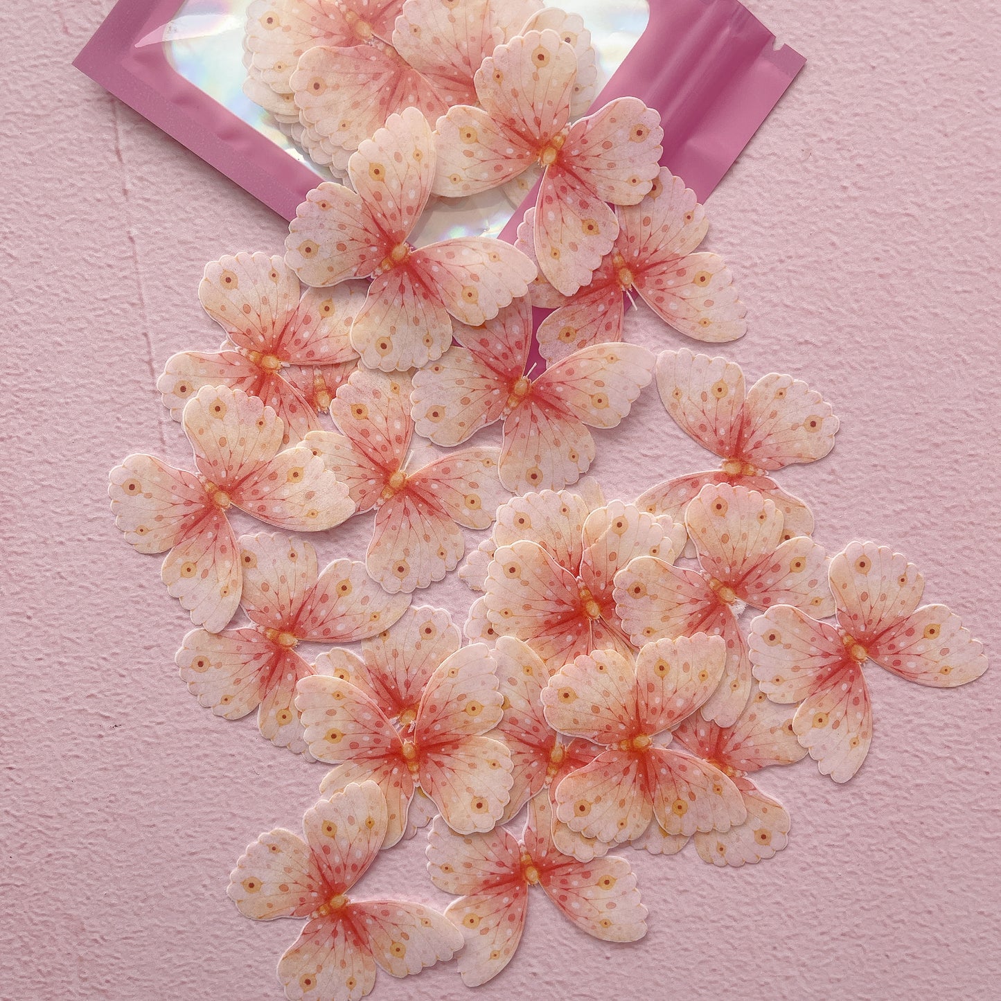 Wafer Paper Butterflies Peachy Pudding Pack of 24