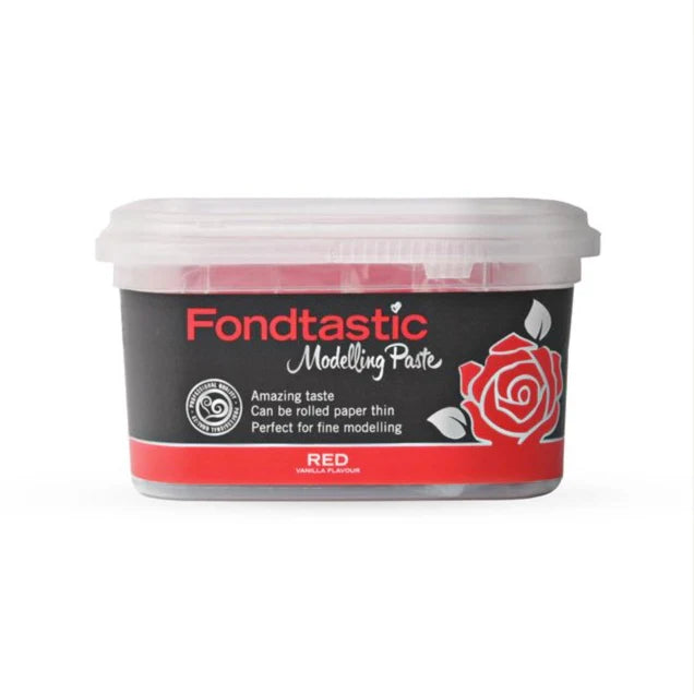 Fondtastic Premium Modelling Paste Red Fondant 250gm Pale