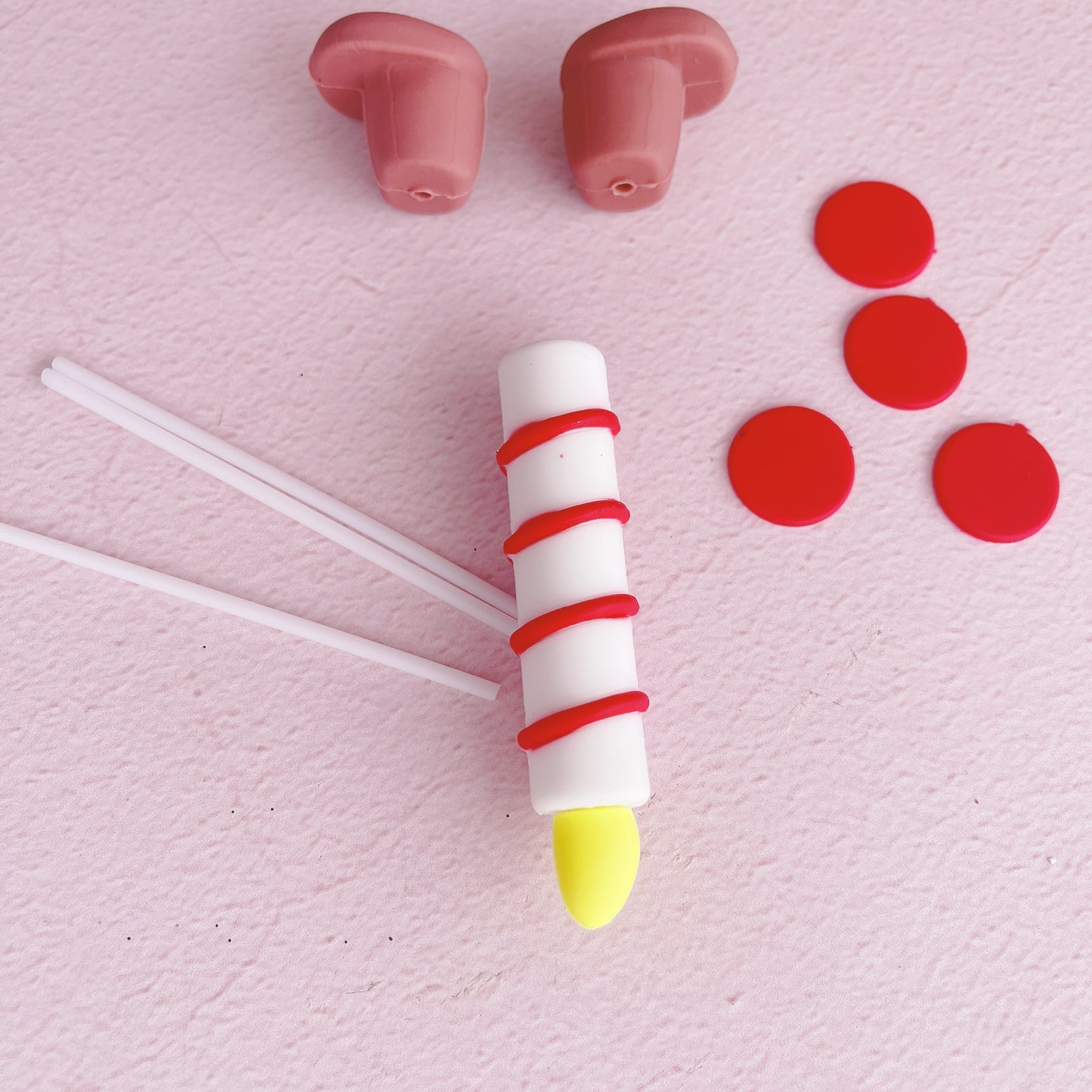 Cute Cake Candle Kit Cake Topper Set  of 8 Pieces
