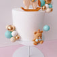 Teddy Bear and Rocking Horse Baby Cake Topper Decorations Set - 32 Pieces