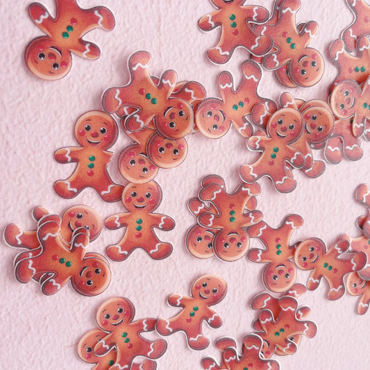 Edible Wafer Paper Gingerbread Men- 24 PreCut