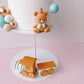 Teddy Bear and Rocking Horse Baby Cake Topper Decorations Set - 32 Pieces