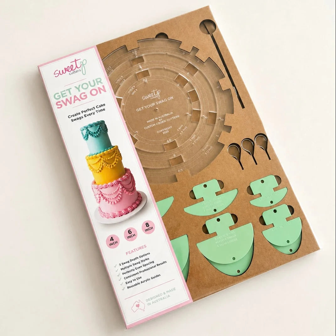 Get Your Swag On - 4", 6" and 8" Set - Cake Swag Templates (SweetP)