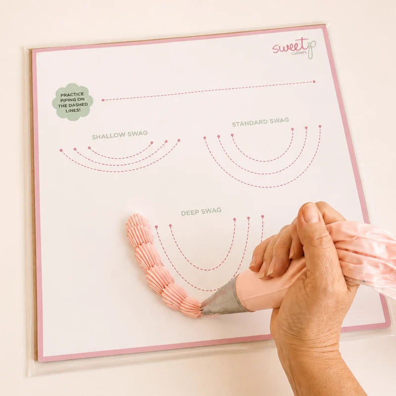 Get Your Swag On - 8" Heart Cake Swag Templates (SweetP)