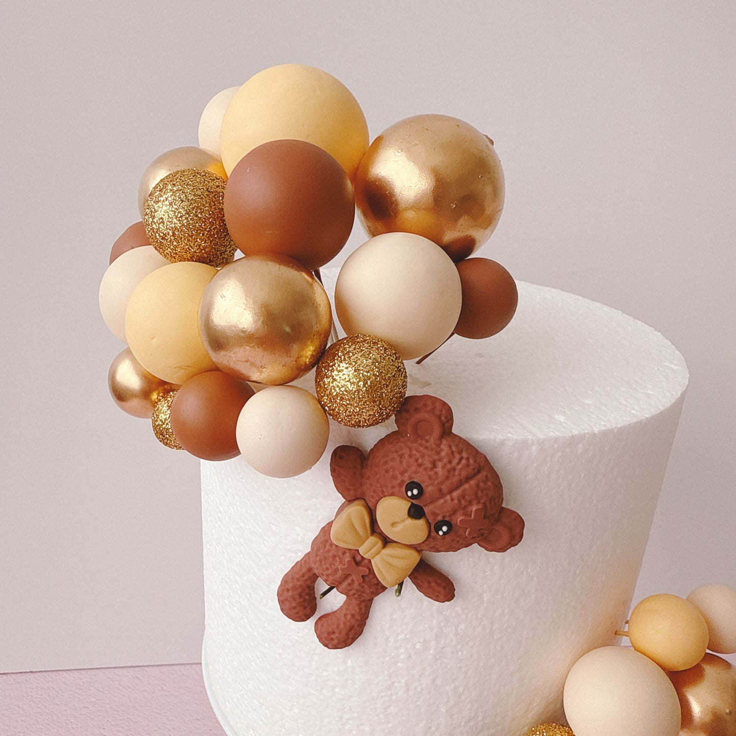 Floating Teddy Bear Cake Topper Decorations Set - 26 Pieces