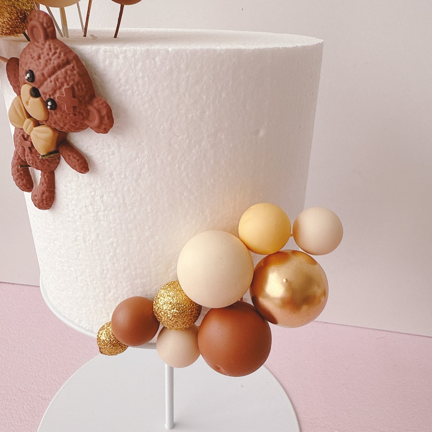 Floating Teddy Bear Cake Topper Decorations Set - 26 Pieces
