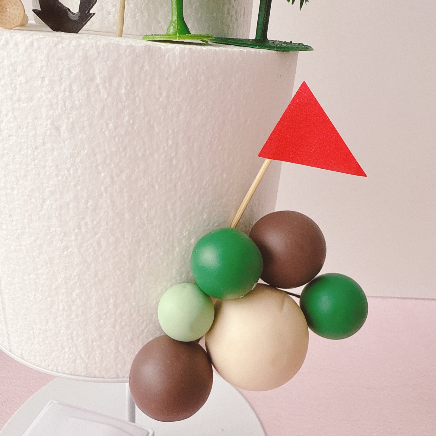 Golf Cart Cake Topper Decorations Set - 33 Pieces