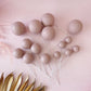 Dusty Pink Balls - Set of 15