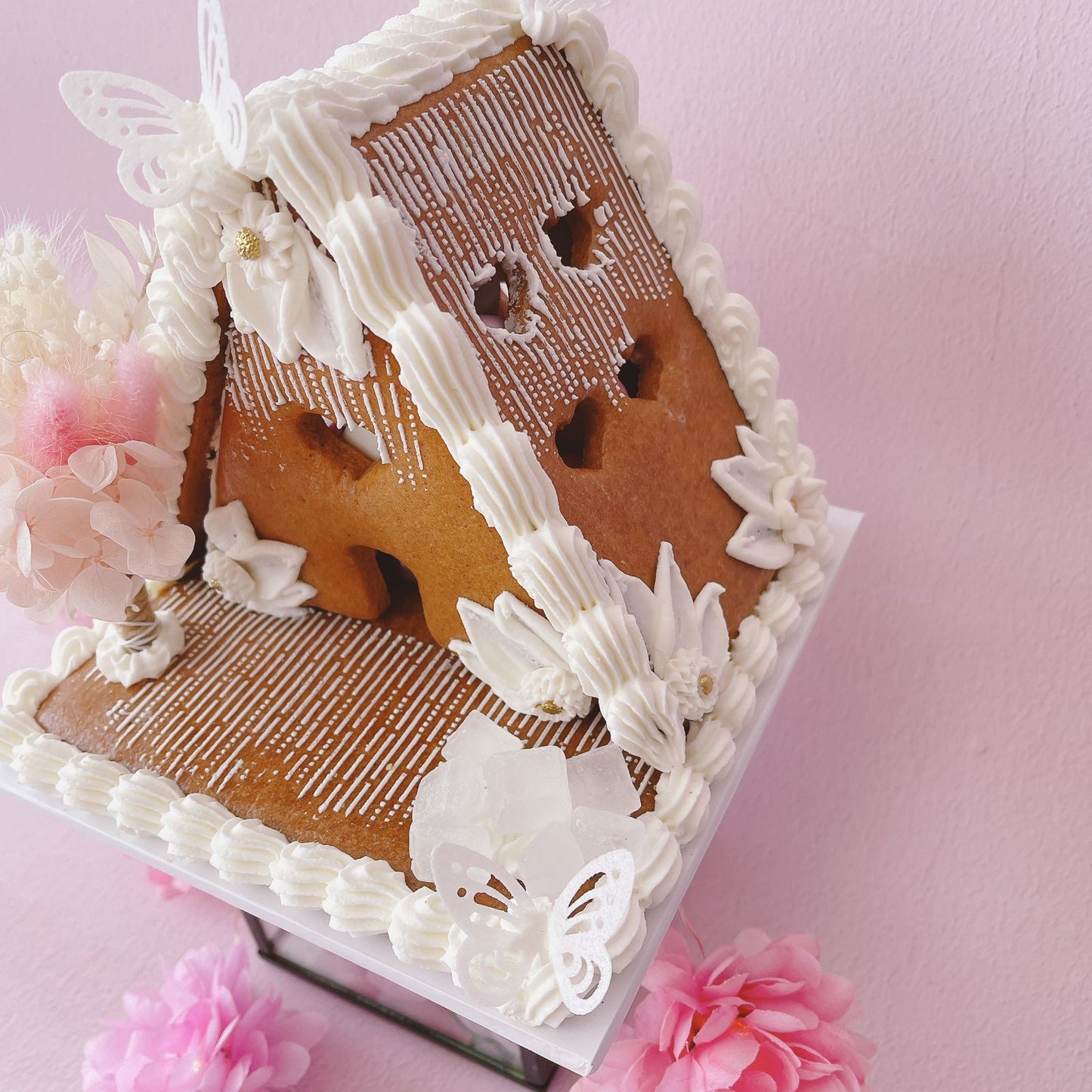 Christmas Pre-Order Bakes - Moreish Signature Gingerbread House Floral Theme - Ready Made - Homebush West Pick Up