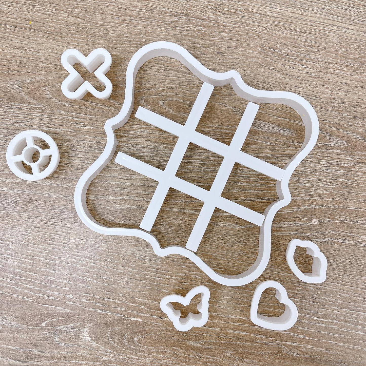 Valentines Tic Tac Toe - Naughts and Crosses Cookie Cutter