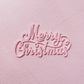 Merry Christmas Topper/Fropper - Pink  - 9cm