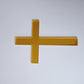 Acrylic Cross Fropper Gold Thick 7cm x 10cm
