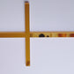 Acrylic Cross Fropper Gold Thin 7cm x 10cm