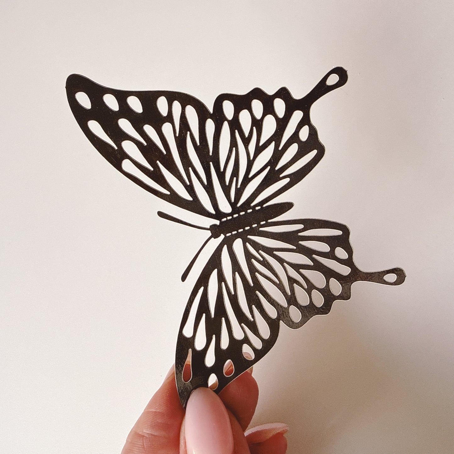 Gloss Black Butterflies Card Stock. Pack of 12 - 3 sizes here pack