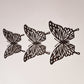 Gloss Black Butterflies Card Stock. Pack of 12 - 3 sizes here pack