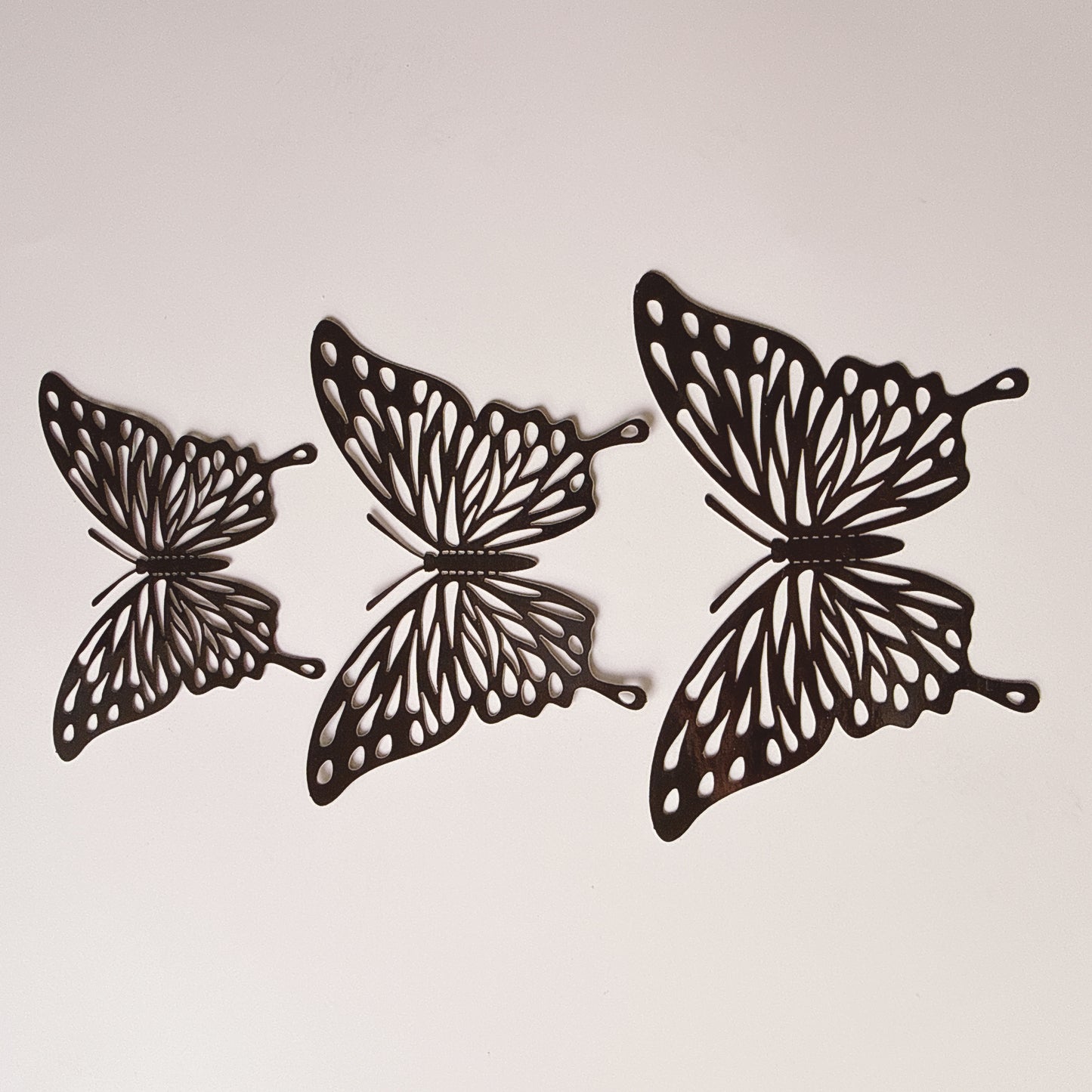 Gloss Black Butterflies Card Stock. Pack of 12 - 3 sizes here pack