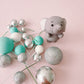 Cute Elephant Cake Topper Decorations Set - 20 Pieces