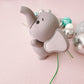 Cute Elephant Cake Topper Decorations Set - 20 Pieces