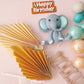 Elephant Cake Topper Decorations Set - 29 Pieces