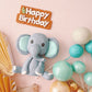 Elephant Cake Topper Decorations Set - 29 Pieces