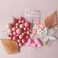 Pretty In Pink Cake Topper Decorations Set - 40 Pieces