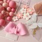 Pretty In Pink Cake Topper Decorations Set - 40 Pieces