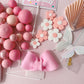 Pretty In Pink Cake Topper Decorations Set - 40 Pieces