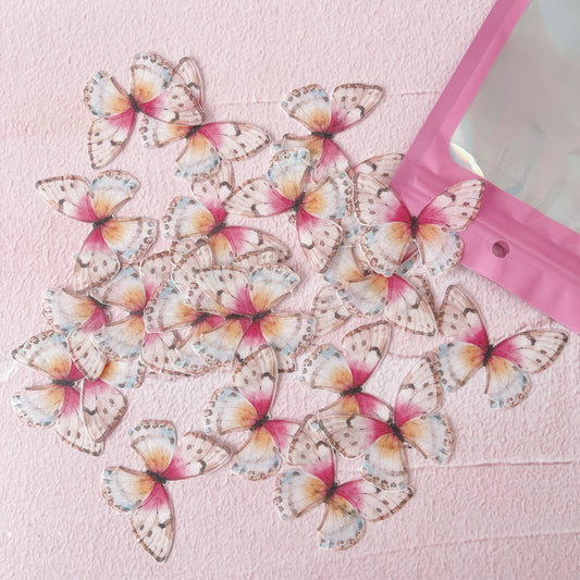 Wafer Paper Butterflies Jessica Pack of 24 - Precut