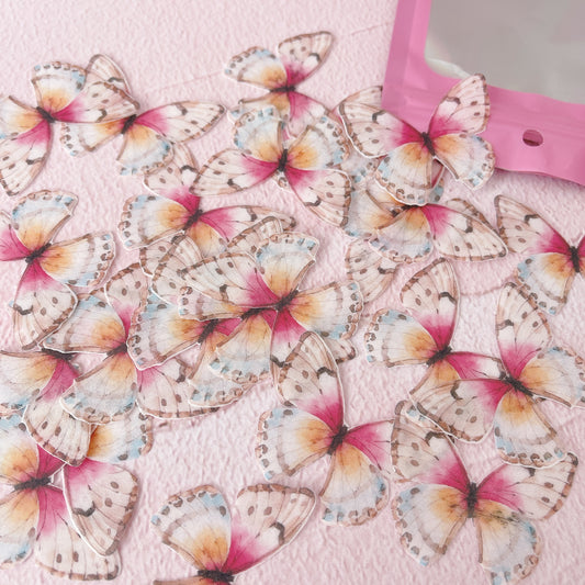 Wafer Paper Butterflies Jessica Pack of 24 - Precut