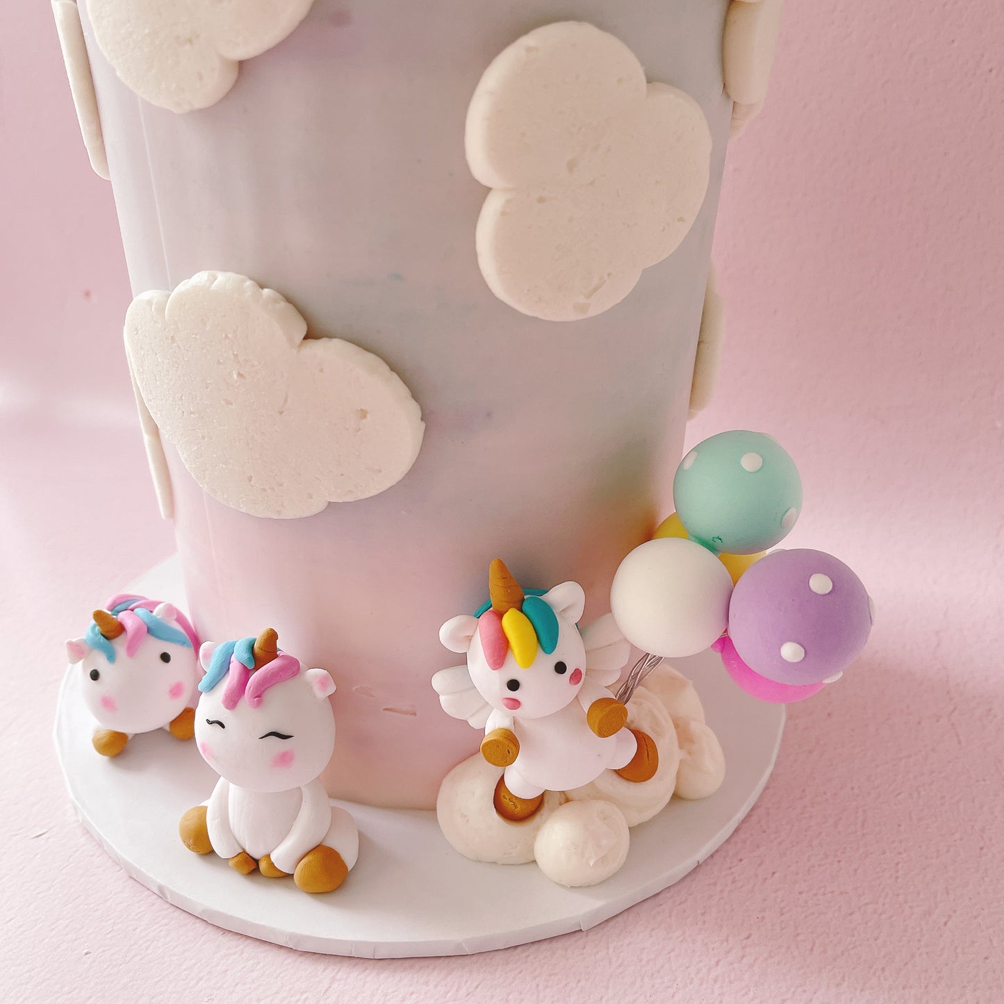 Unicorn Balloon Cake Topper Decorations Set - 17 Pieces