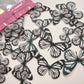 Edible Wafer Paper Butterflies Coco Black and White - Pack of 24