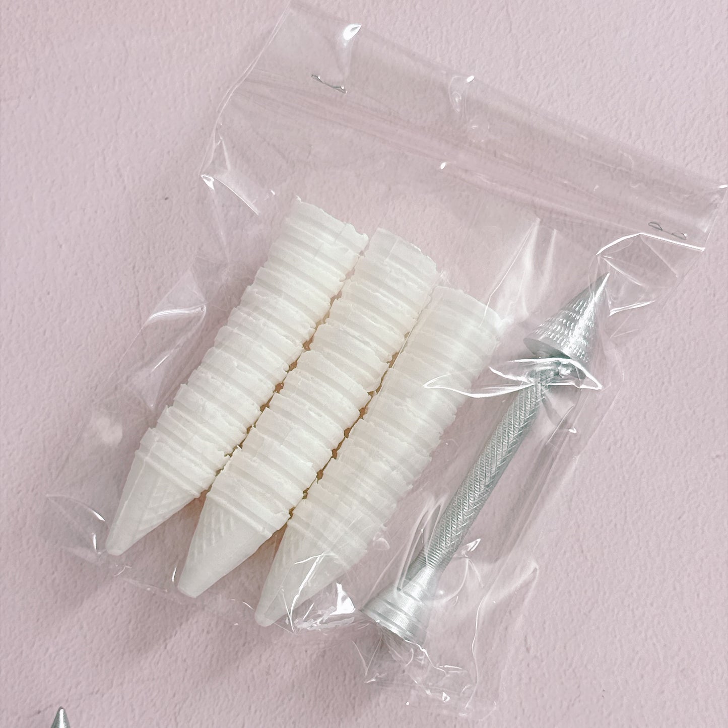 Wafer Waffle Cones for Edible Buttercream Rose Buds Plus Cone Holder - Pack of 35