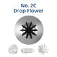 Loyal 2C Drop Flower Piping Tip