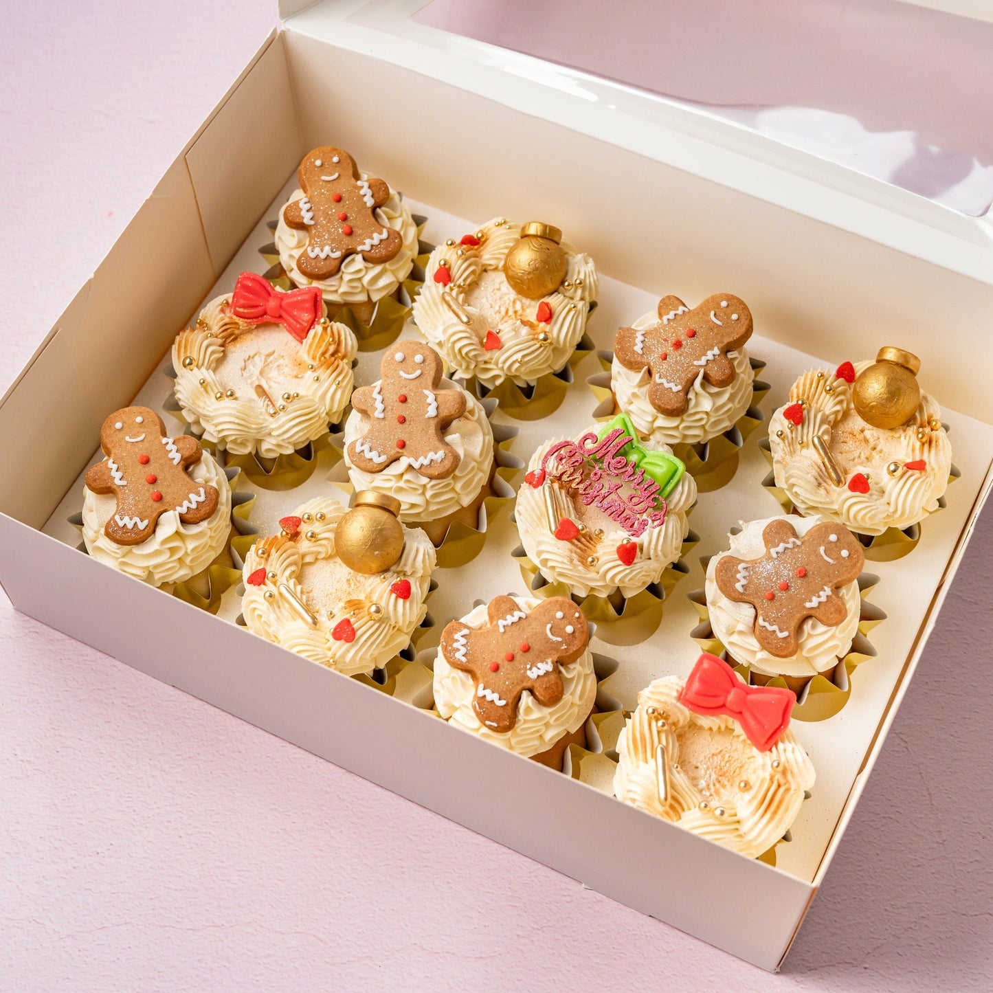 Christmas Pre-Order Bakes - 12 Regular Christmas Cuppies - Homebush West Pick Up Only