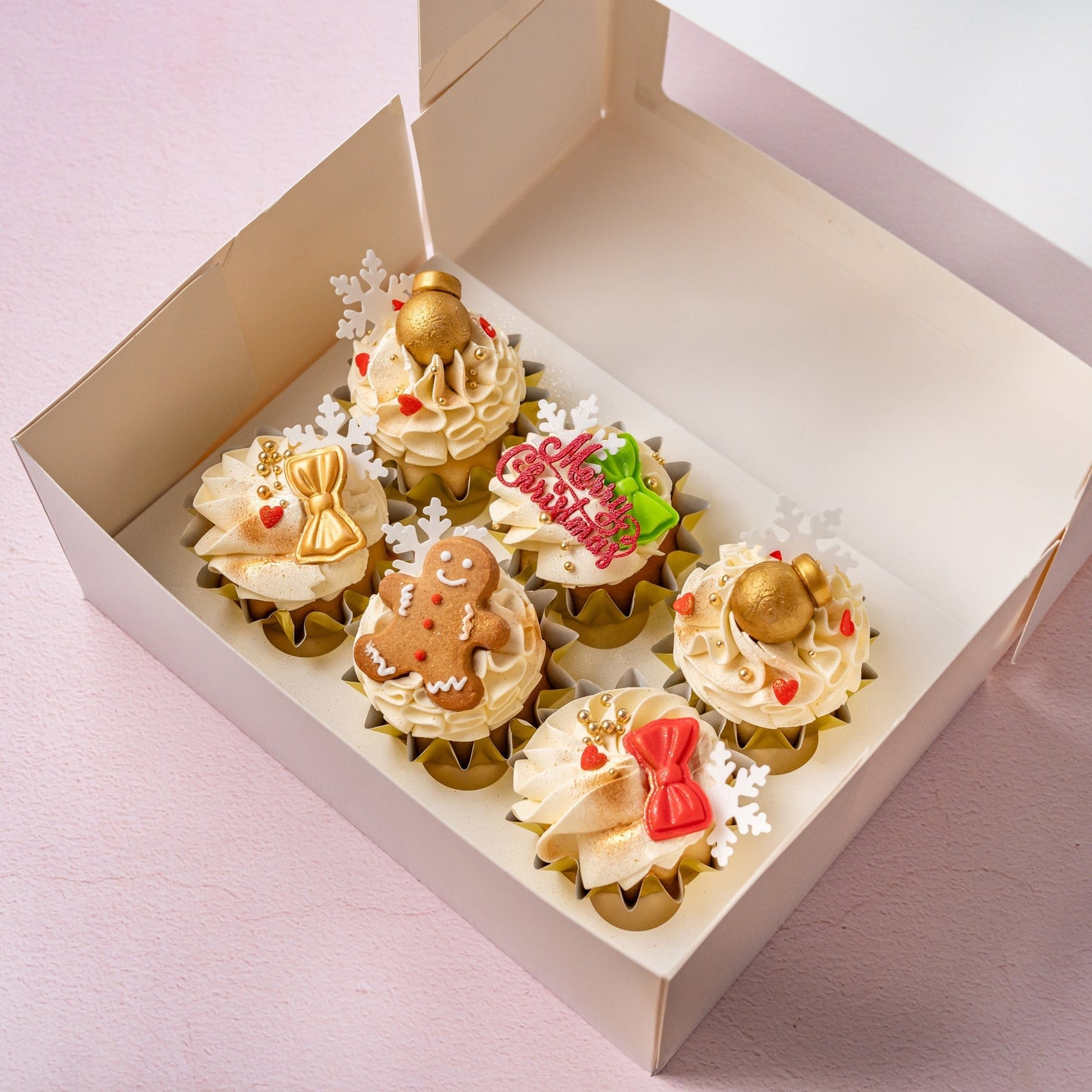 Christmas Pre-Order Bakes - 6 Regular Christmas Cuppies - Homebush West Pick Up Only