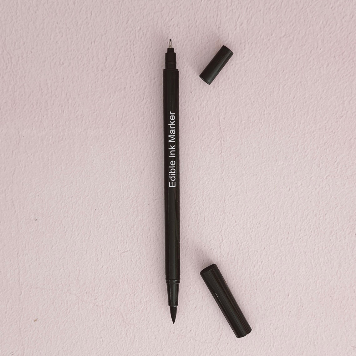 More Marker - Black - Double Ended Food Marker Pen - Brush Tip and Needle Felt Tip