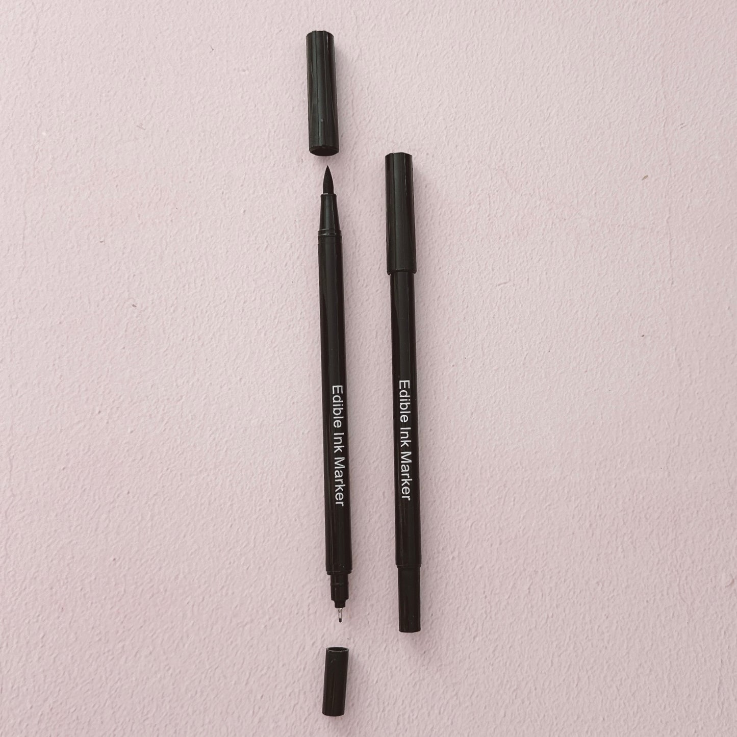 More Marker - Black - Double Ended Food Marker Pen - Brush Tip and Needle Felt Tip