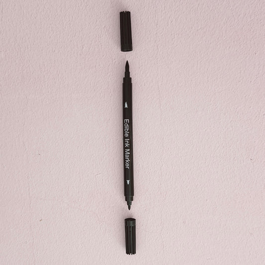 More Marker - Black - Double Ended Food Marker Pen - Brush Tip and Fine Tip