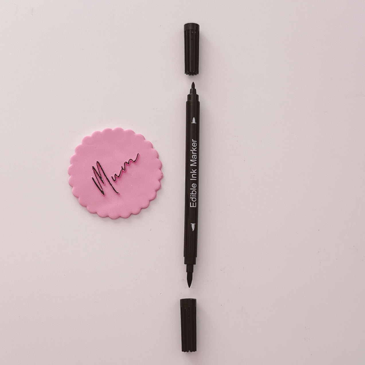 More Marker - Black - Double Ended Food Marker Pen - Brush Tip and Fine Tip