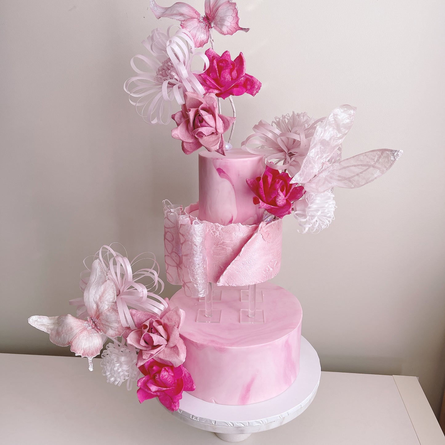 Cake!TV Large Ribbon Flower Template