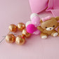 Baby Pink Teddy Bears Cake Topper Decorations Set - 20 Pieces