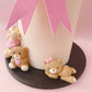 Baby Pink Teddy Bears Cake Topper Decorations Set - 20 Pieces