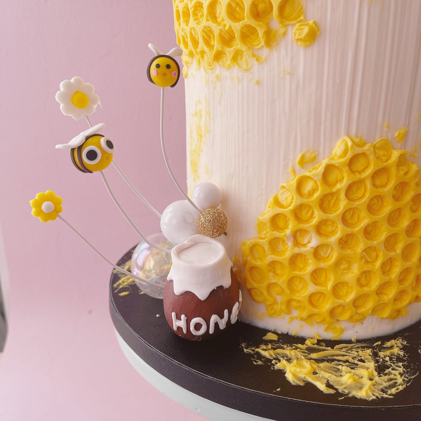 Honey Bee Cake Topper Decoration Set - 25 Pieces