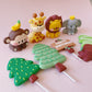 Jungle Safari Animal Cake Topper Decorations - 9 Pieces